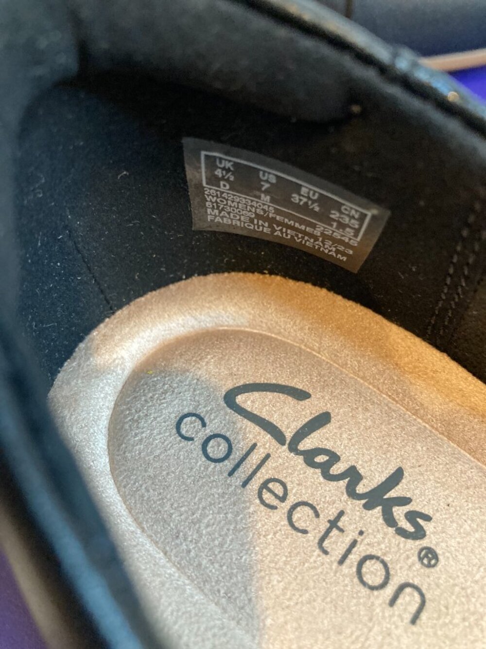 CLARKS COLLECTION LEATHER SLIP ON WOMENS SIZE 7 - Picture 7 of 7